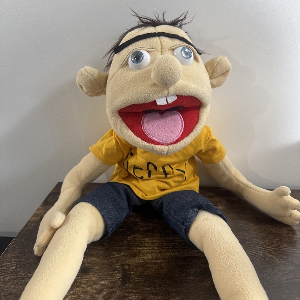 JEFFY 23 INCH PLUSH HAND PUPPET KIDS TOY WORKS PERFECTLY